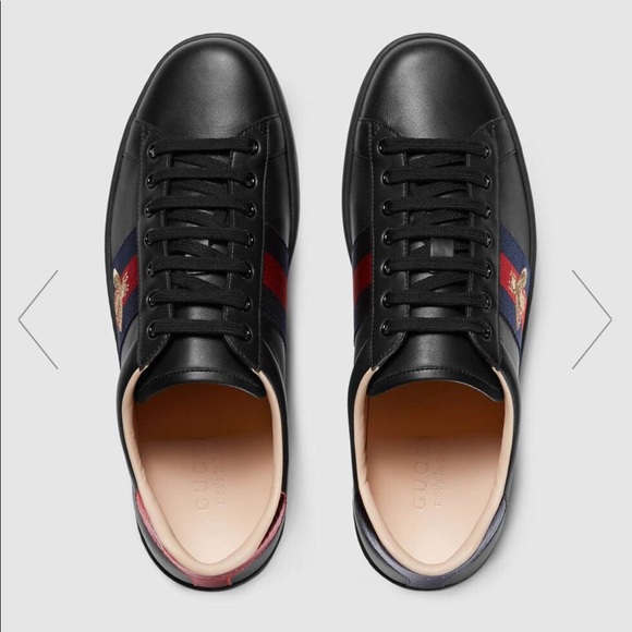 Women’s black Gucci Ace sneaker. Size 38.5. - Picture 3 of 15